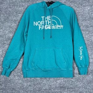 The North Face Women’s Small Never Stop Exploring‎ Logo Teal Hooded Sweatshirt
